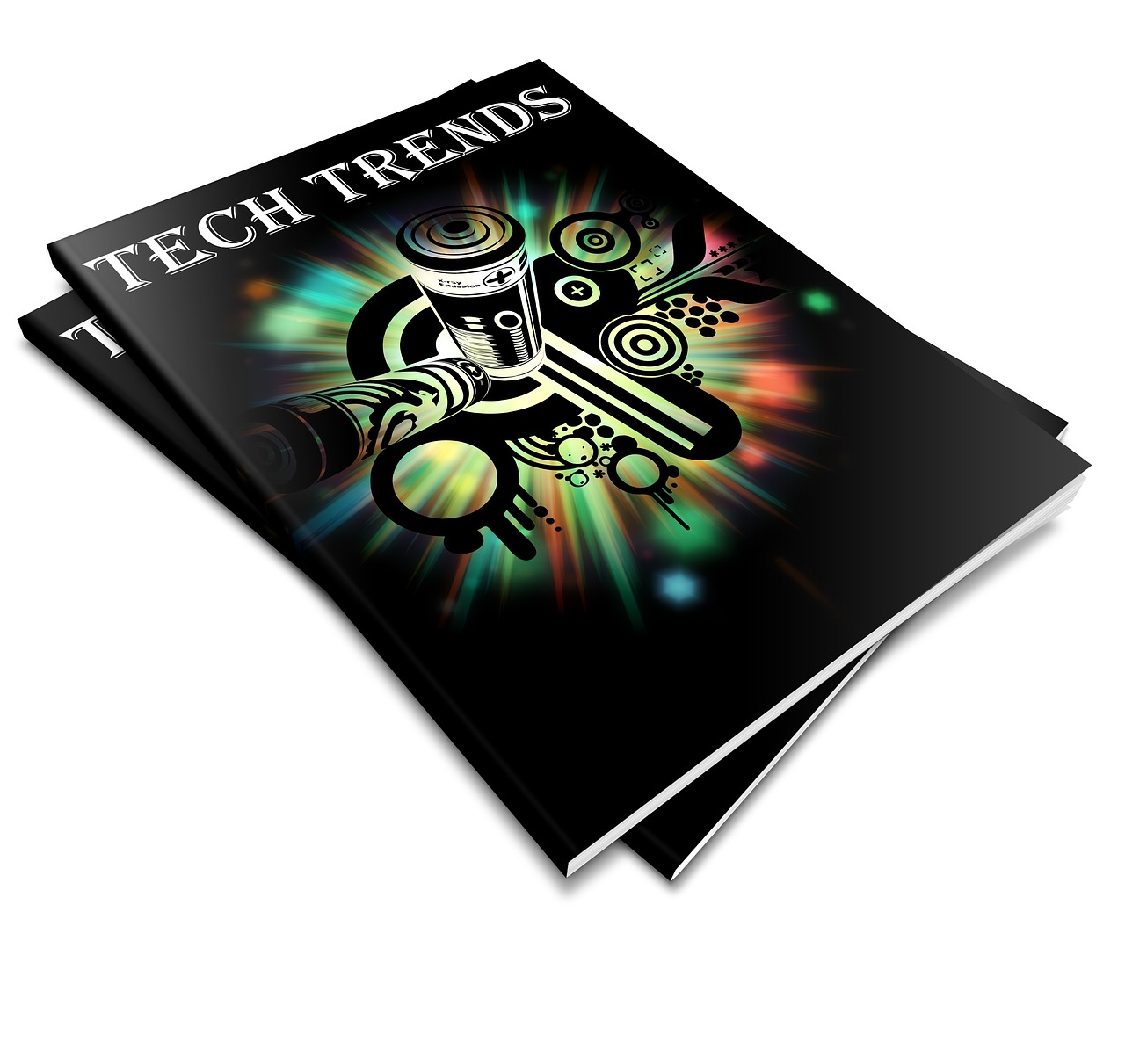 Free tech trends report magazine illustration